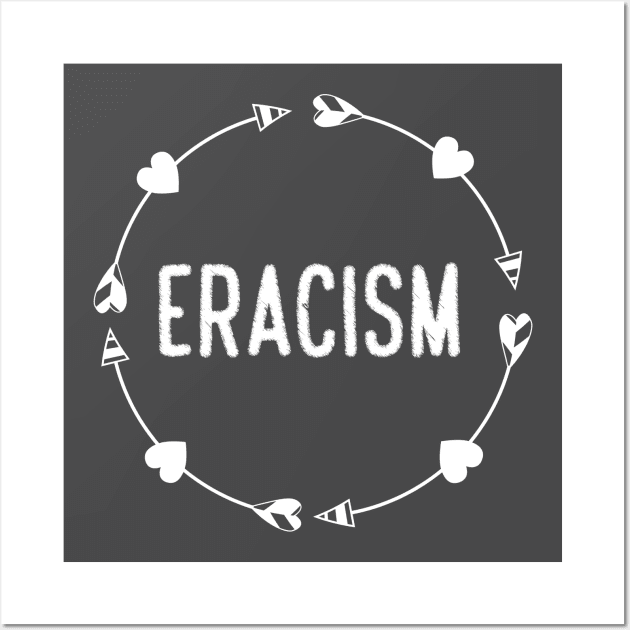 anti-racism uprising Human Rights "ERACISM" Wall Art by heidiki.png